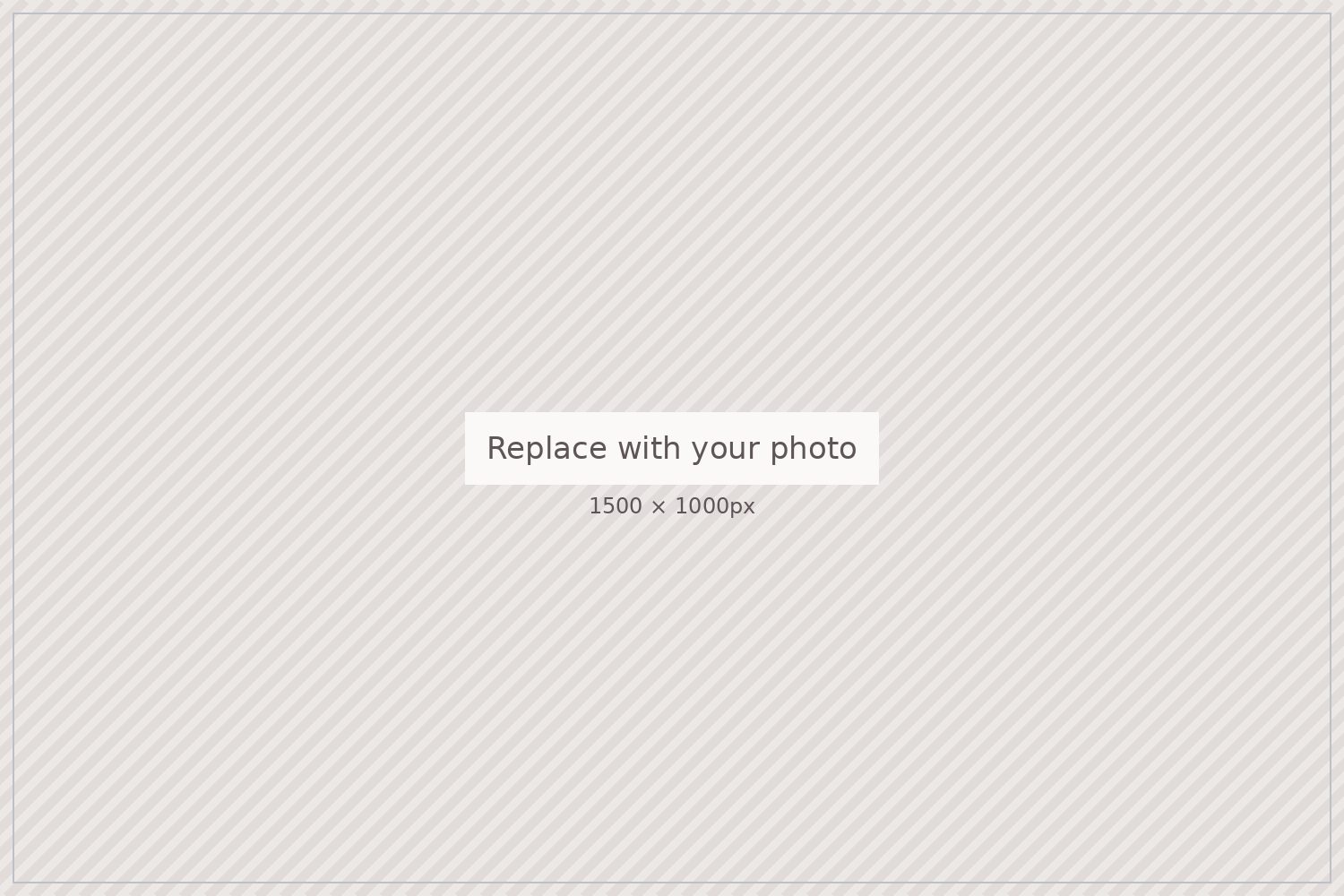 Placeholder photo: replace with your own