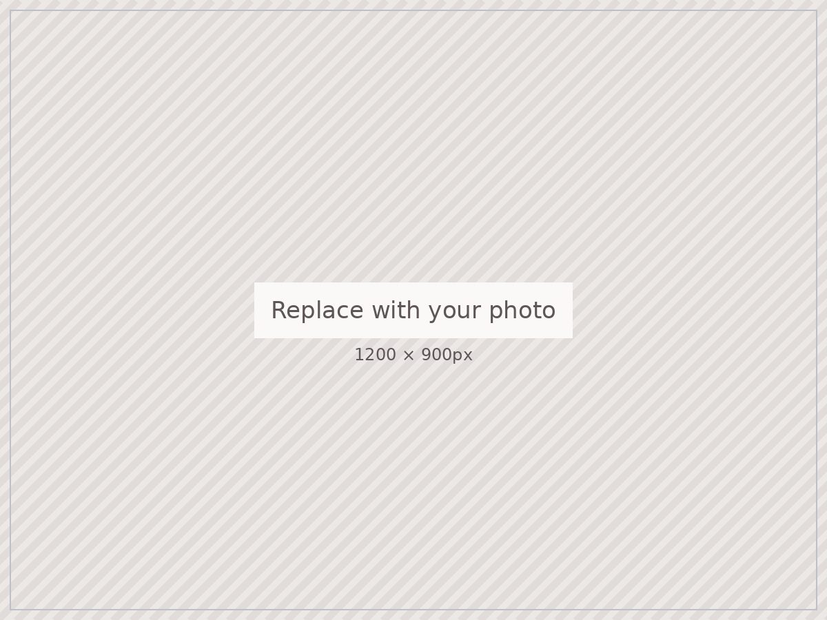 Placeholder photo: replace with your own